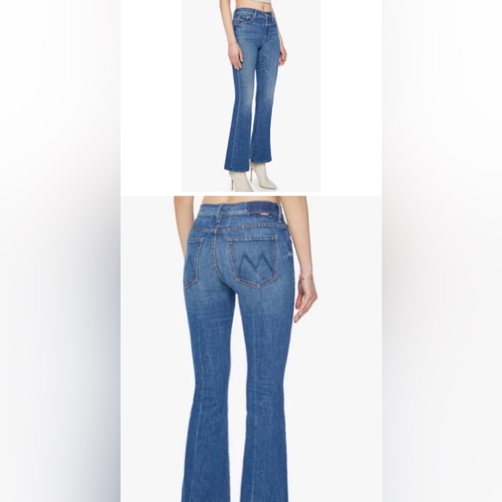MOTHER Women's Classic Blue Boot Cut Jeans